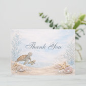 オーシャン シー ユー スーン ベイビー シャワー サンキューカード (スタンド正面)