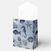 オーシャン シー ライフ ナウチカル シーシェルズ ビーチ ウェディング フェイバーボックス (オープン)