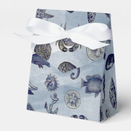 オーシャン シー ライフ ナウチカル シーシェルズ ビーチ ウェディング フェイバーボックス