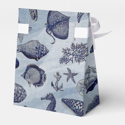 オーシャン シー ライフ ナウチカル シーシェルズ ビーチ ウェディング フェイバーボックス (裏面サイド)