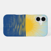 オーシャン・ニュー・ビギニングズの日の出 iPhone 16ケース (裏面横)