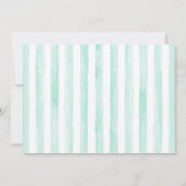 オーシャン ベイビー シャワー ガール ピンク タツノオトシイ ご招待 招待状 (裏面)