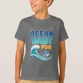 オーシャン ベイビー 楽しい Tシャツ