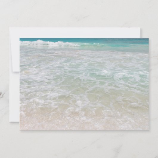 オーシャン・ボードウォーク結婚発表のお祝い 招待状 (裏面)