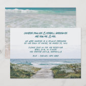 オーシャン・ボードウォーク結婚発表会 招待状 (正面/裏面)