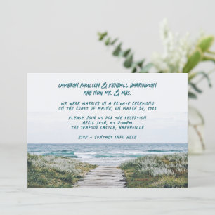 オーシャン・ボードウォーク結婚発表会 招待状