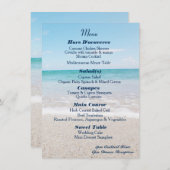 オーシャンI デスティネーション ウェディング メニュー (正面/裏面)