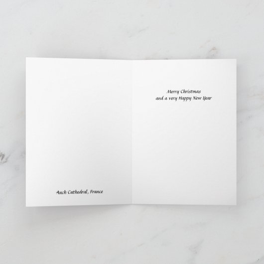 オーシュのカテドラル器官のクリスマスカード シーズンカード (内部)
