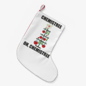 オーシュミスツリークリスマス化学科学先生  スモールクリスマスストッキング (正面 (吊り時))