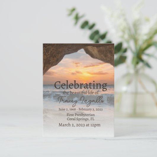 オーションケーブビーチライフセレブレーション ポストカード (スタンド正面)