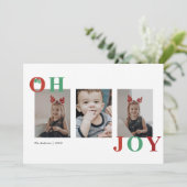 オージョイクリスマスホリデーカード シーズンカード (スタンド正面)