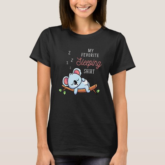 オージーアニマルマイスリープシお気に入りのャッシュシャツKoala Sle Tシャツ (正面)