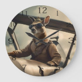 オージーカンガロ航空パイロット, ラージ壁時計 (正面)