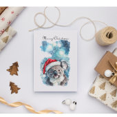 オージークリスマス応援コアラベアカスタム シーズンポストカード