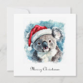 オージークリスマス応援コアラベアカスタム 招待状 (正面)