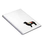 オージーシェパード犬ブリードボヘミアンフローラサドル ノートブック (右側)