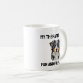 オージードッグセラピストおもしろい引用文マグカップ コーヒーマグカップ (正面右)