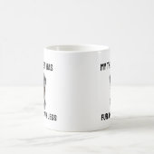 オージードッグセラピストおもしろい引用文マグカップ コーヒーマグカップ (中央)