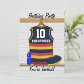 オージーパーソナライズされたルールサッカージャージーBRY 招待状 (スタンド正面)