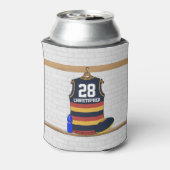 オージーパーソナライズされたルールサッカージャージーBRY 缶クーラー (缶裏面)