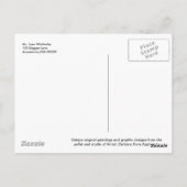 オージーブルーメルル犬ありがとうポストカード ポストカード (裏面)