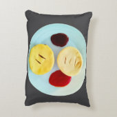 オージーミートパイつや消しポリエステル枕 アクセントクッション (裏面(縦))