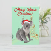 オージーメリークリスマスコアラ シーズンカード (スタンド正面)