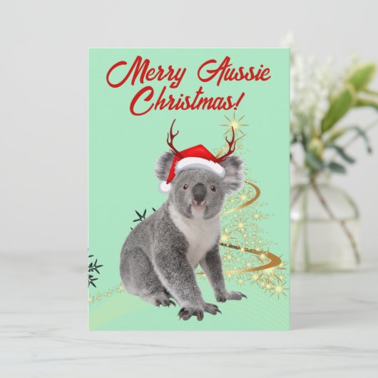 オージーメリークリスマスコアラ シーズンカード (スタンド正面)