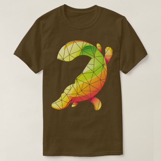 オージー動物愛好家ギフトプラティプス Tシャツ (デザイン正面)