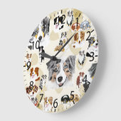 オージー・コラージュ ラージ壁時計 (傾斜)