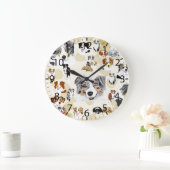 オージー・コラージュ ラージ壁時計 (ホーム)