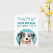 オージー·ドッグ·パパの父親のデイ·カード カード (黄色い花)