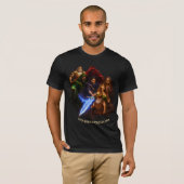 オースの魔法使い - ヒーロー＆ヴィランズ ファンタジーTシャツ Tシャツ (正面フル)