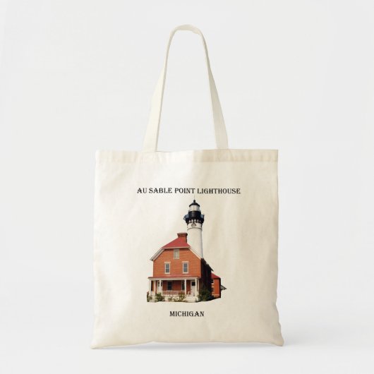 オースェイブルポイント灯台の切り抜きバッグ トートバッグ (正面)