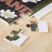 オースターランドアイスランド旅行ポスター ジグソーパズル (側面)