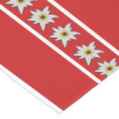 オースティラン州旗の色付きエデルワイスショートテーブルランナー ショートテーブルランナー (コーナー)