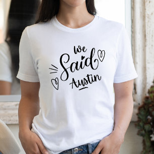 オースティンって言ったよね おもしろ 白 バチェロレッテパーティー Tシャツ