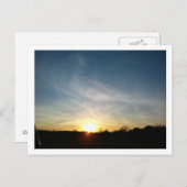 オースティンでの夕焼け ポストカード (正面/裏面)