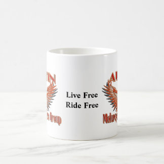 オースティンのオートバイのライダーのグループのマグ コーヒーマグカップ