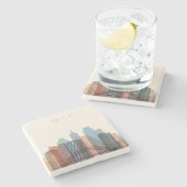 オースティンのテキサス州|都市スカイライン ストーンコースター (横)