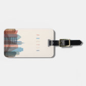 オースティンのテキサス州|都市スカイライン ラゲッジタグ (正面横)