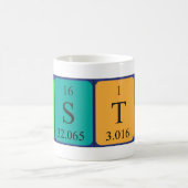 オースティンの周期表の名前のマグ コーヒーマグカップ (中央)