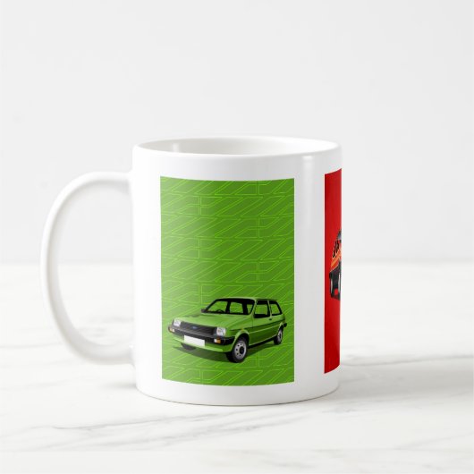 オースティンの地下鉄のマグ コーヒーマグカップ (左)