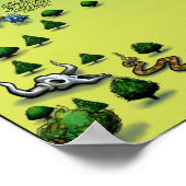 オースティンの地図 ポスター (角)