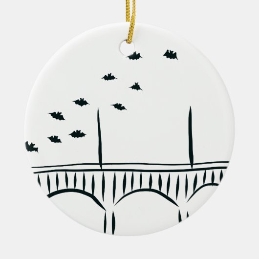 オースティンの議会橋 セラミックオーナメント (正面)