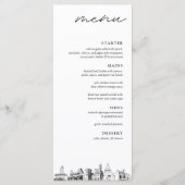 オースティンウェディングレセプションディナーメニュー メニュー (正面)