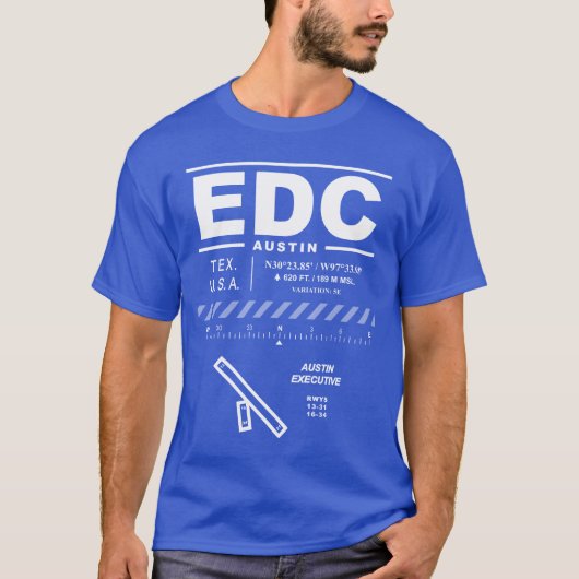 オースティンエグゼクティブエアポートEDC Tシャツ (正面)