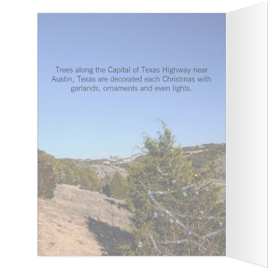 オースティンキャピタルオブテキサス州ハイウェイホリデーカード (内側(左))