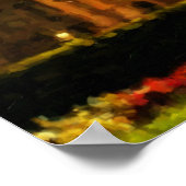 オースティンキャピトルサンセットプリント ポスター (角)