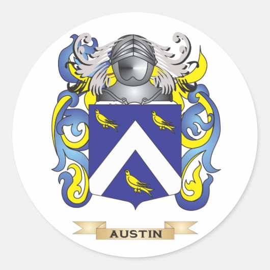 オースティンコートオブアームズ(家紋) ラウンドシール (正面)